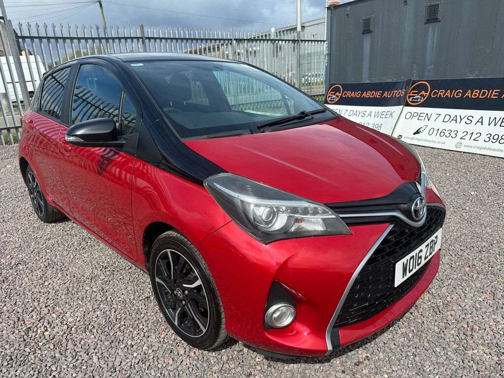 Compare Toyota Yaris Hatchback 1.33 Dual Vvt-i Design Euro 6 2016 WO16ZBP Red