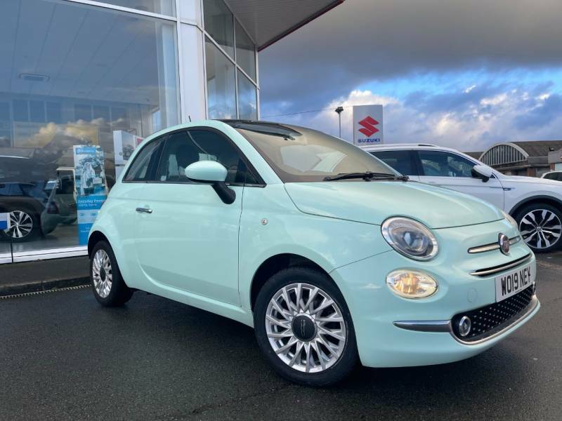 Compare Fiat 500 Hatchback WO19NEY Green
