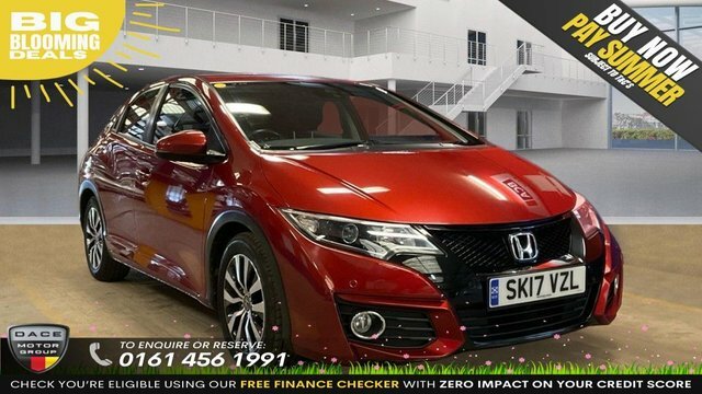 Compare Honda Civic 1.6 I-dtec Se Plus Navi 118 Bhp SK17VZL Red