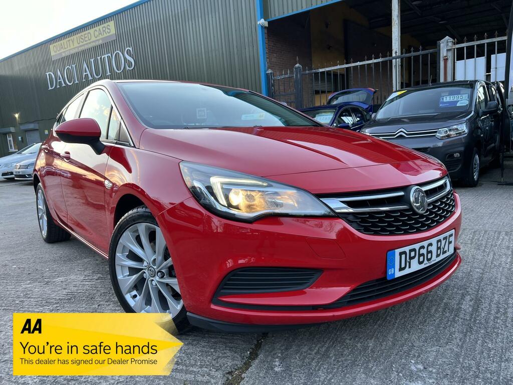 Compare Vauxhall Astra Turbo Design Hatchback Euro 6 1 DP66BZF Red