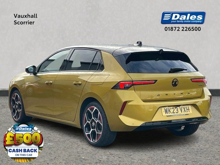 Compare Vauxhall Astra 1.6 Hybrid Gs Line WK23VXH Yellow