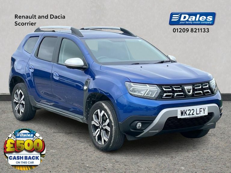 Compare Dacia Duster 1.0 Tce 100 Bi-fuel Prestige WK22LFY Blue
