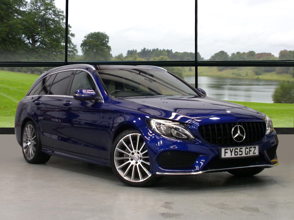 Compare Mercedes-Benz C Class C200 Amg Line Premium Plus FY65GFZ Blue