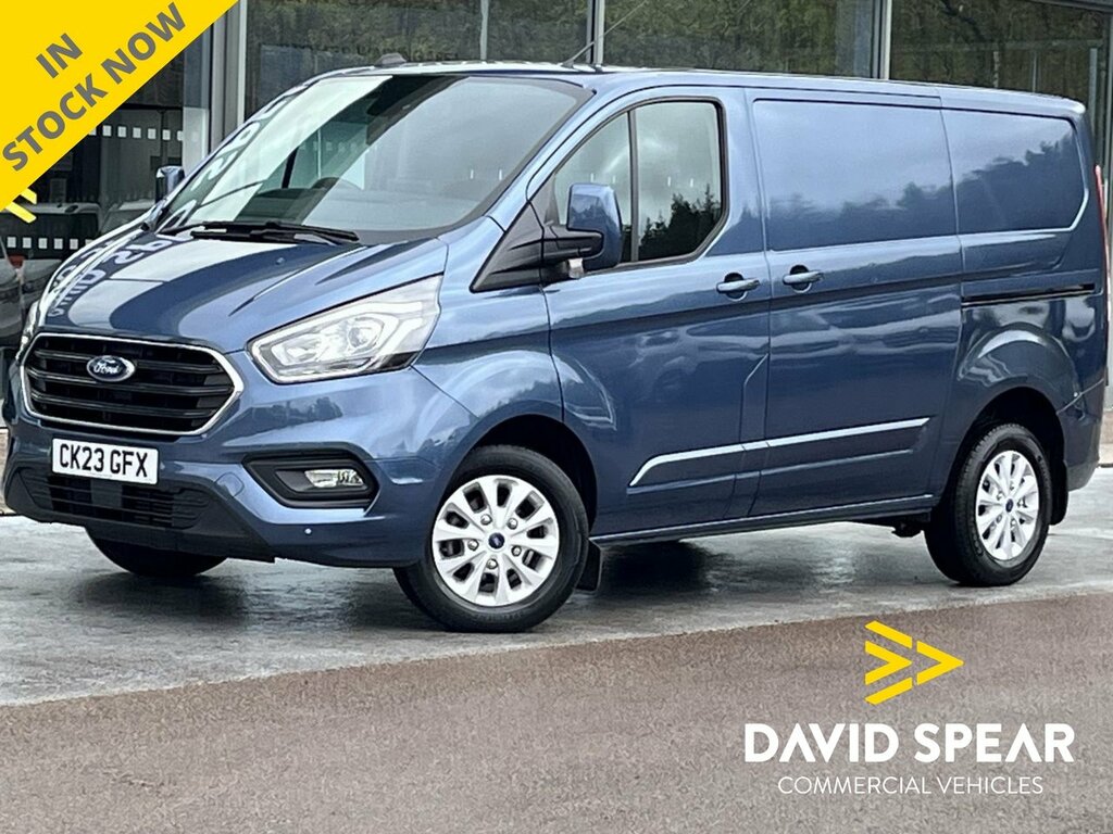 Compare Ford Transit Custom Tdci 130Ps 280 Limited L1 Swb With Air Con, Rever CK23GFX Blue