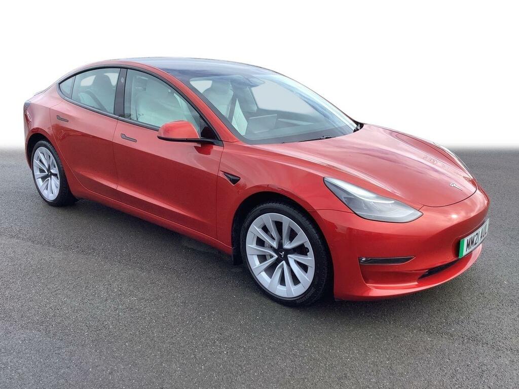 Compare Tesla Model 3 Long Range Awd MM21AUL Red