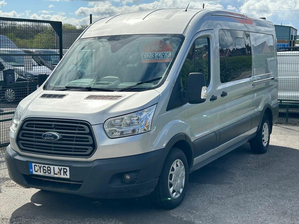 Compare Ford Transit Double Crew Cab L3 H2 2.0 Euro 6 2018 CY68LYR Silver
