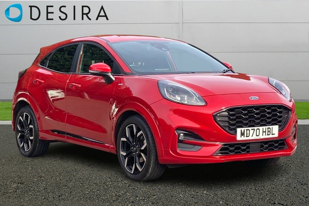 Compare Ford Puma 1.0 Ecoboost Hybrid Mhev St-line X MD70HBL Red