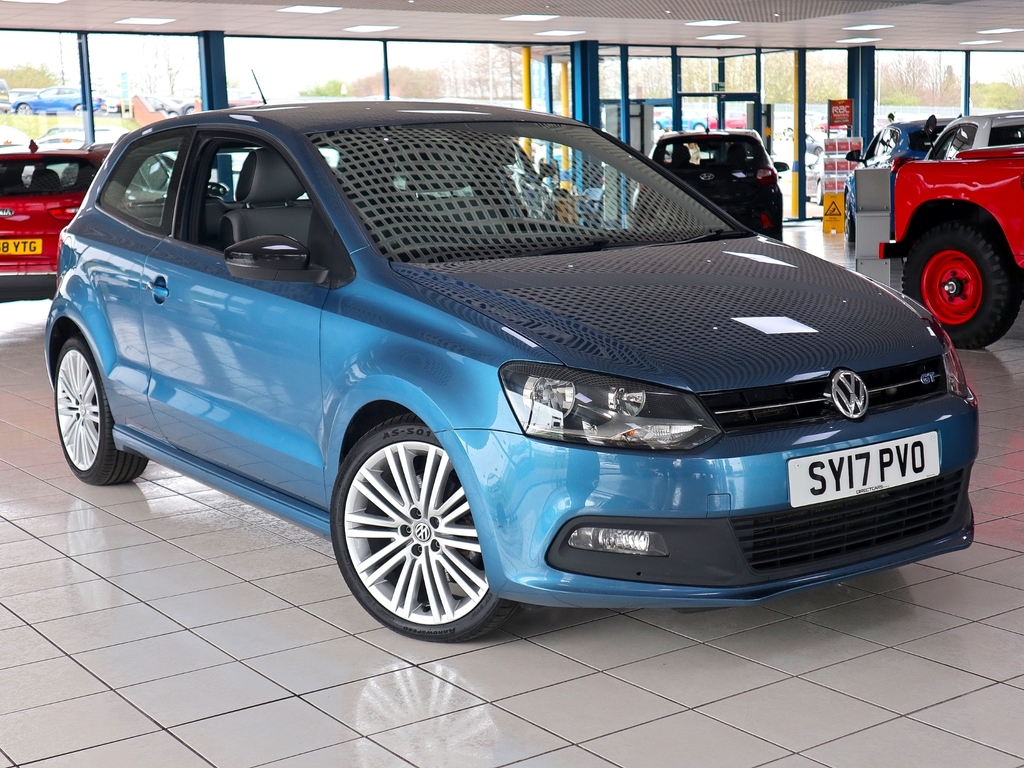 Compare Volkswagen Polo 1.4 Bluegt Tsi Bluemotion SY17PVO Blue