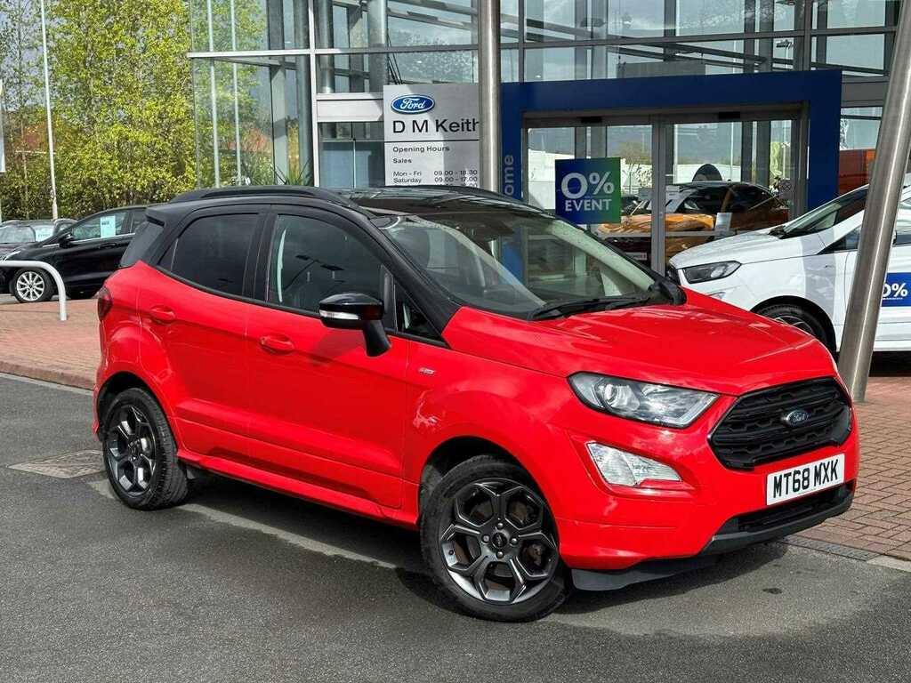 Compare Ford Ecosport St-line MT68MXK Red