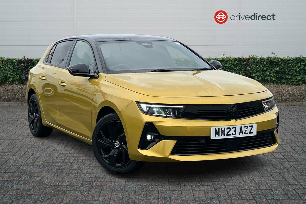 Compare Vauxhall Astra 1.2 Turbo 130 Gs Hatchback MW23AZZ Yellow