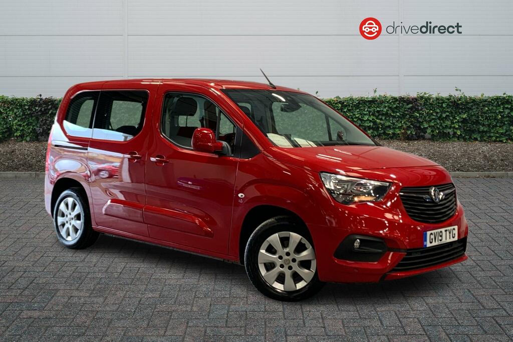 Compare Vauxhall Combo 1.2 Turbo Energy Estate GV19TYG Red
