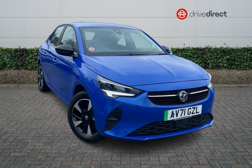 Compare Vauxhall Corsa 100Kw Se Nav 50Kwh 7.4Kwch Hatchback AV71GZL Blue