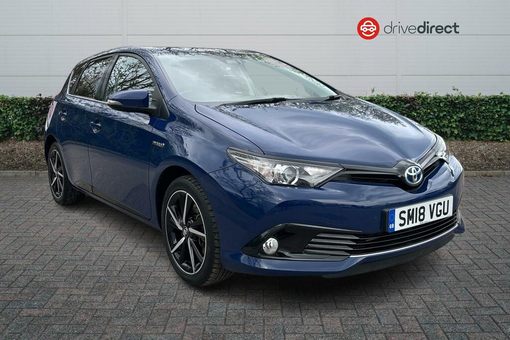 Compare Toyota Auris 1.8 Hybrid Design Tss Cvt Nav Hatchback SM18VGU Blue