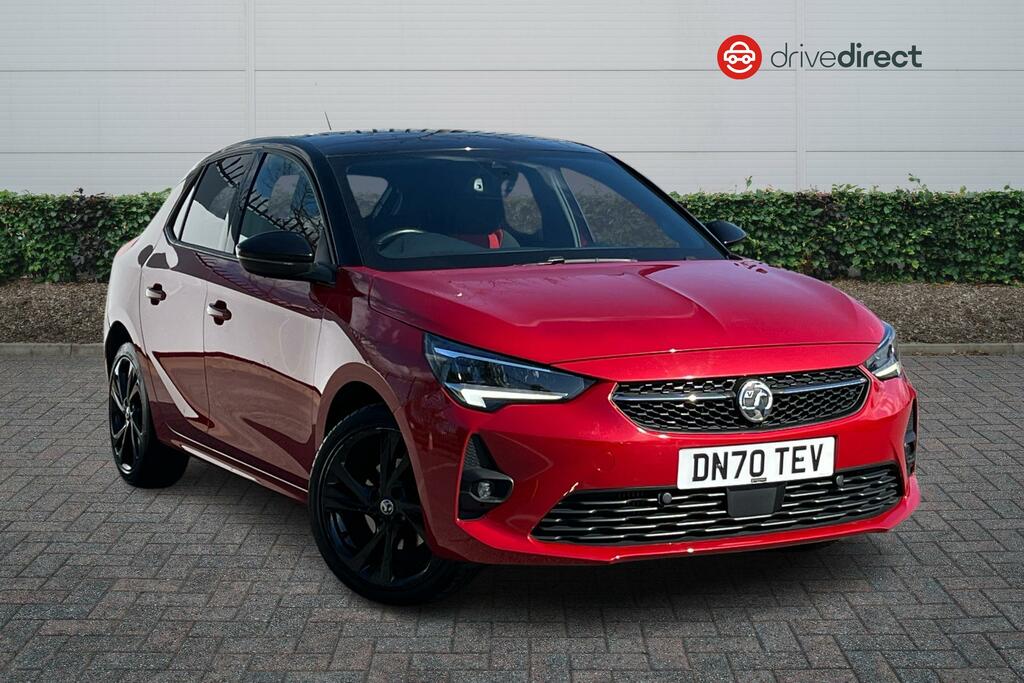 Compare Vauxhall Corsa 1.2 Turbo Sri Premium Hatchback DN70TEV Red