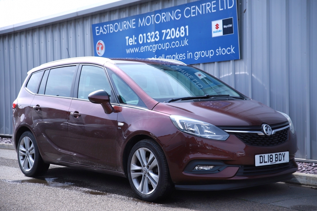 Compare Vauxhall Zafira Tourer 1.4T Sri Nav Leather DL18BDY Red
