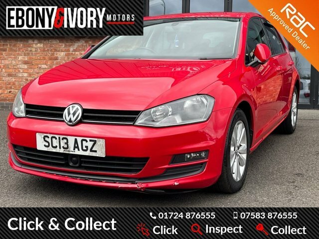 Compare Volkswagen Golf 2.0 Se Tdi Bluemotion Technology 148 Bhp SC13AGZ Red
