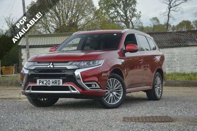 Compare Mitsubishi Outlander 2.4 Phev Exceed Safety 222 Bhp PK20HRD Red