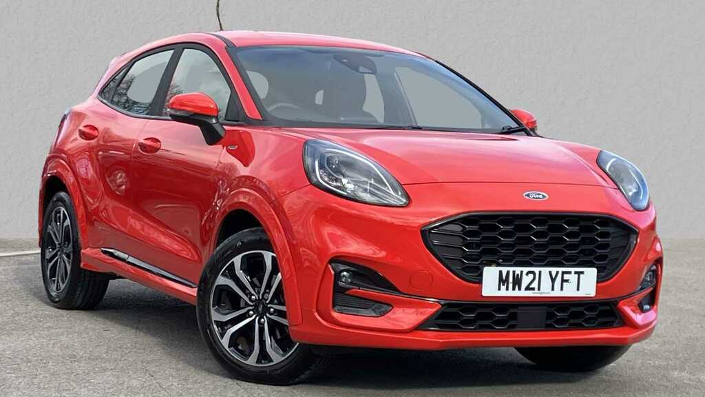 Compare Ford Puma 1.0 Ecoboost Hybrid Mhev St-line MW21YFT Red