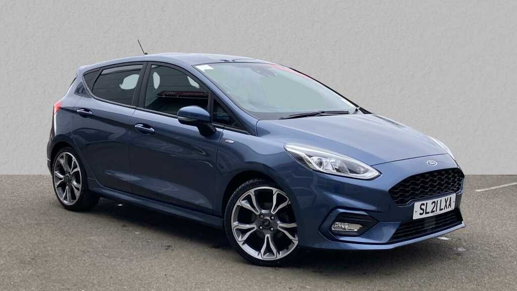 Compare Ford Fiesta 1.0 Ecoboost Hybrid Mhev 125 St-line X Edition SL21LXA Blue
