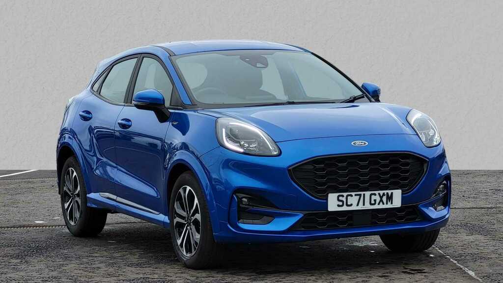 Compare Ford Puma 1.0 Ecoboost Hybrid Mhev St-line Dct SC71GXM Blue