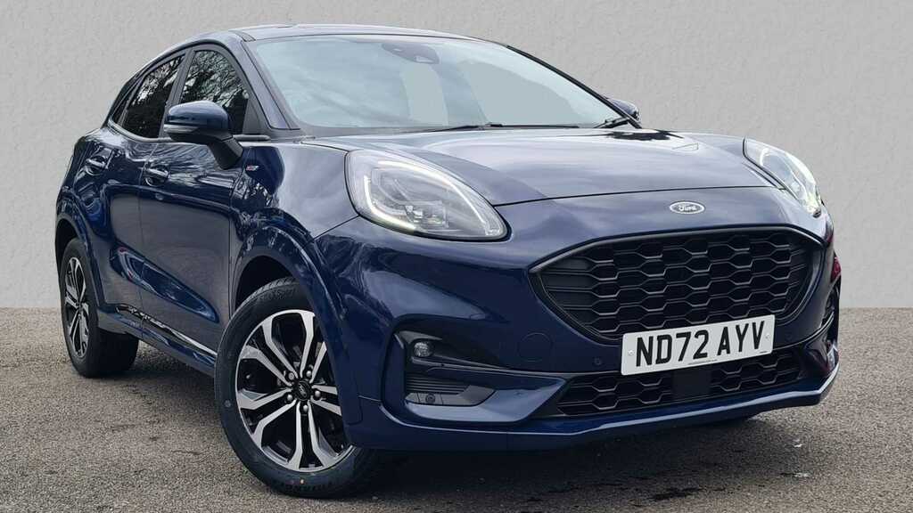 Compare Ford Puma 1.0 Ecoboost Hybrid Mhev St-line Dct ND72AYV Blue