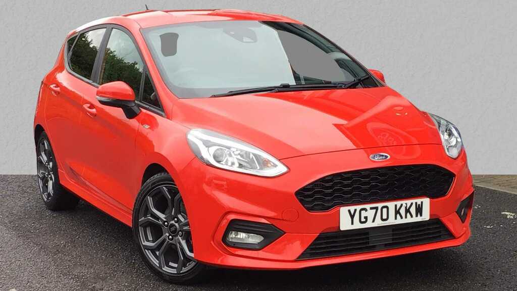Compare Ford Fiesta St-line Edition YG70KKW Red