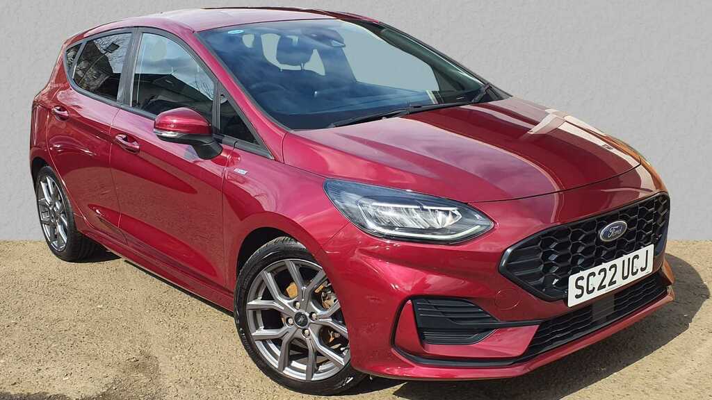 Compare Ford Fiesta 1.0 Ecoboost St-line SC22UCJ Red