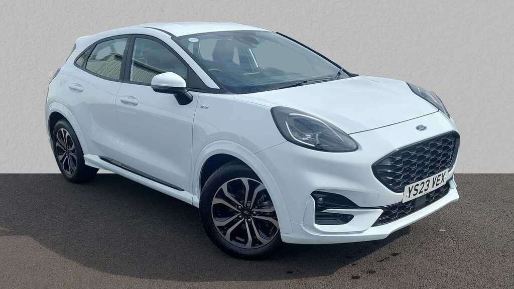 Compare Ford Puma 1.0 Ecoboost Hybrid Mhev St-line Dct YS23VEX White