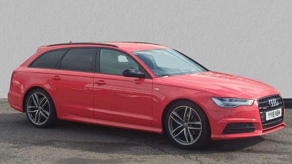 Compare Audi A6 2.0 Tdi Quattro Black Edition S Tronic YY18NBM Red