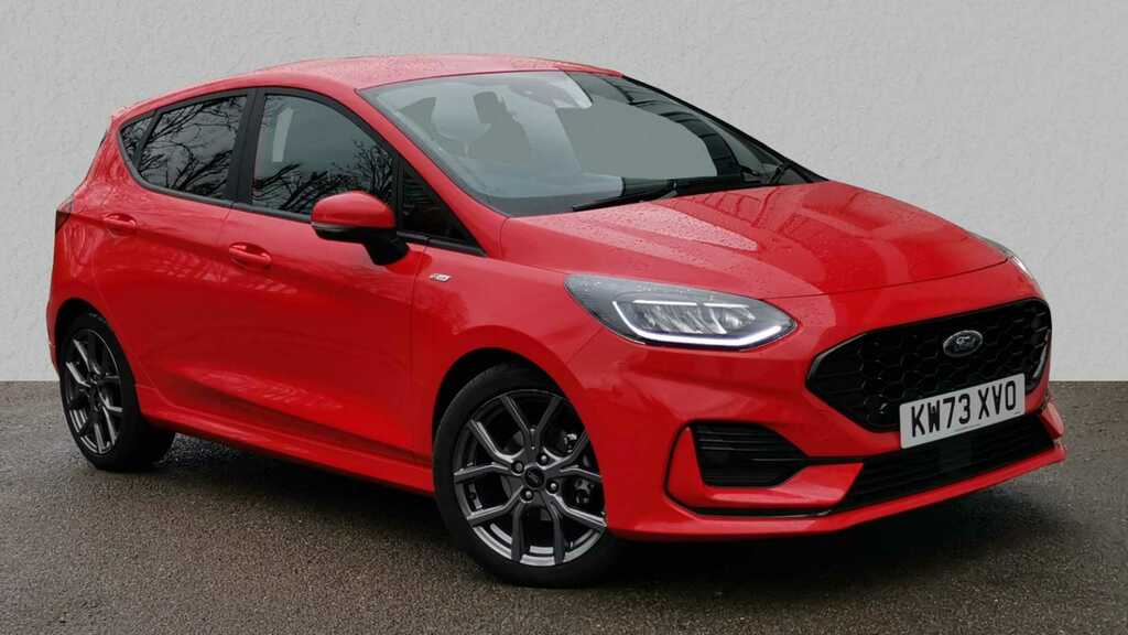 Compare Ford Fiesta 1.0 Ecoboost Hybrid Mhev 125 St-line Edition KW73XVO Red