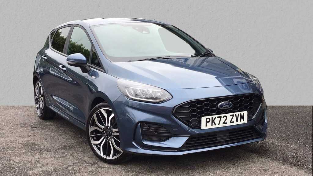 Compare Ford Fiesta 1.0 Ecoboost Hybrid Mhev 125 St-line X Edition PK72ZVM Blue