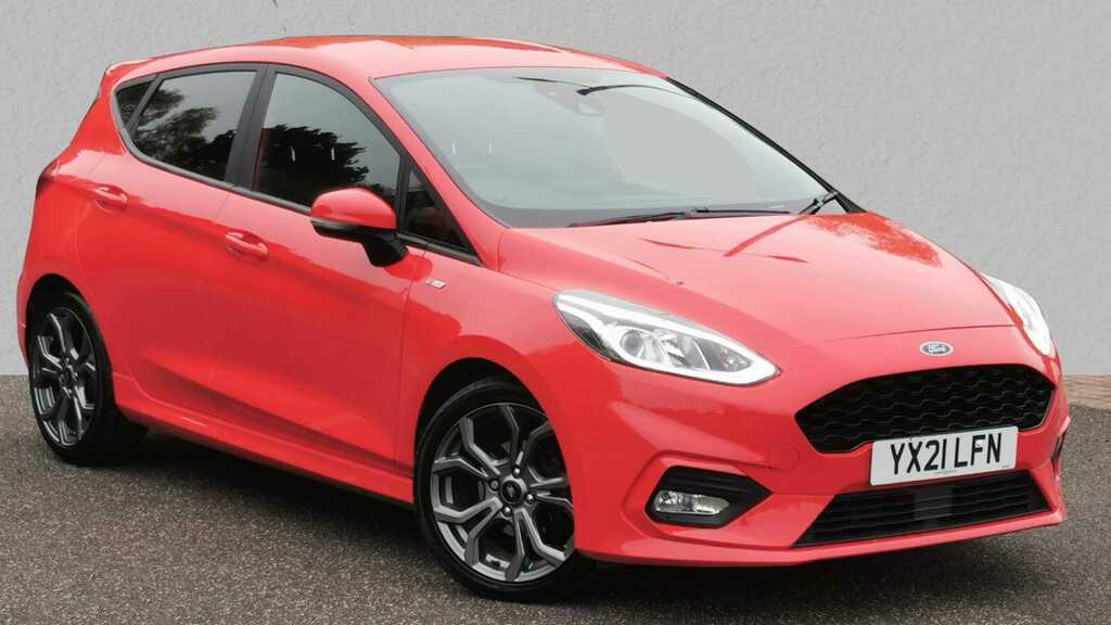 Compare Ford Fiesta 1.0 Ecoboost Hybrid Mhev 155 St-line Edition YX21LFN Red