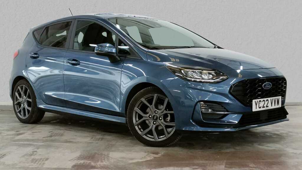 Compare Ford Fiesta 1.0 Ecoboost Hybrid Mhev 125 St-line YC22VVW Blue