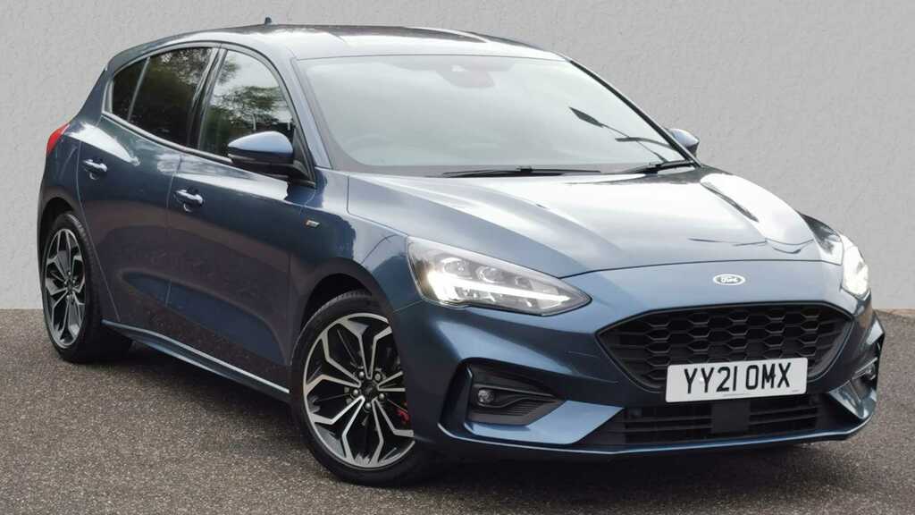 Compare Ford Focus 1.0 Ecoboost Hybrid Mhev 155 St-line X Edition YY21OMX Blue