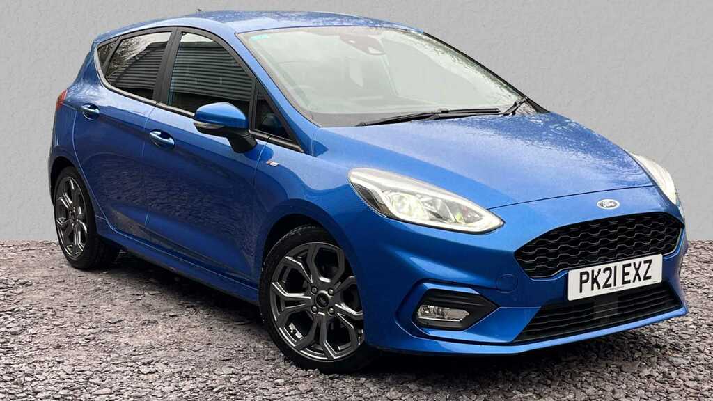 Compare Ford Fiesta 1.0 Ecoboost Hybrid Mhev 125 St-line Edition PK21EXZ Blue
