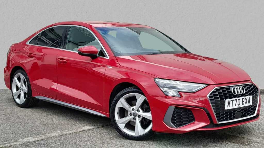 Compare Audi A3 30 Tfsi S Line MT70BXA Red