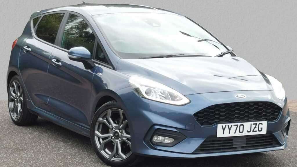 Compare Ford Fiesta 1.0 Ecoboost Hybrid Mhev 125 St-line Edition YY70JZG Blue