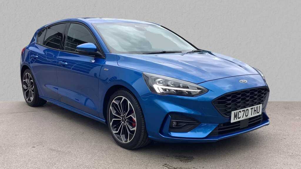 Compare Ford Focus 1.0 Ecoboost Hybrid Mhev 155 St-line X Edition MC70THU Blue