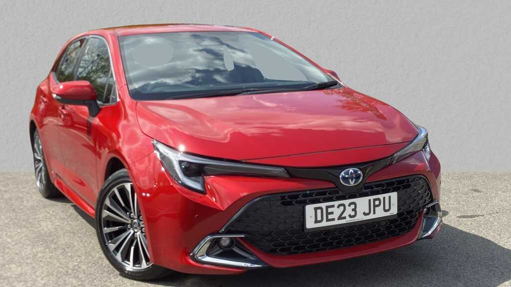 Compare Toyota Corolla 1.8 Hybrid Design Cvt DE23JPU Red