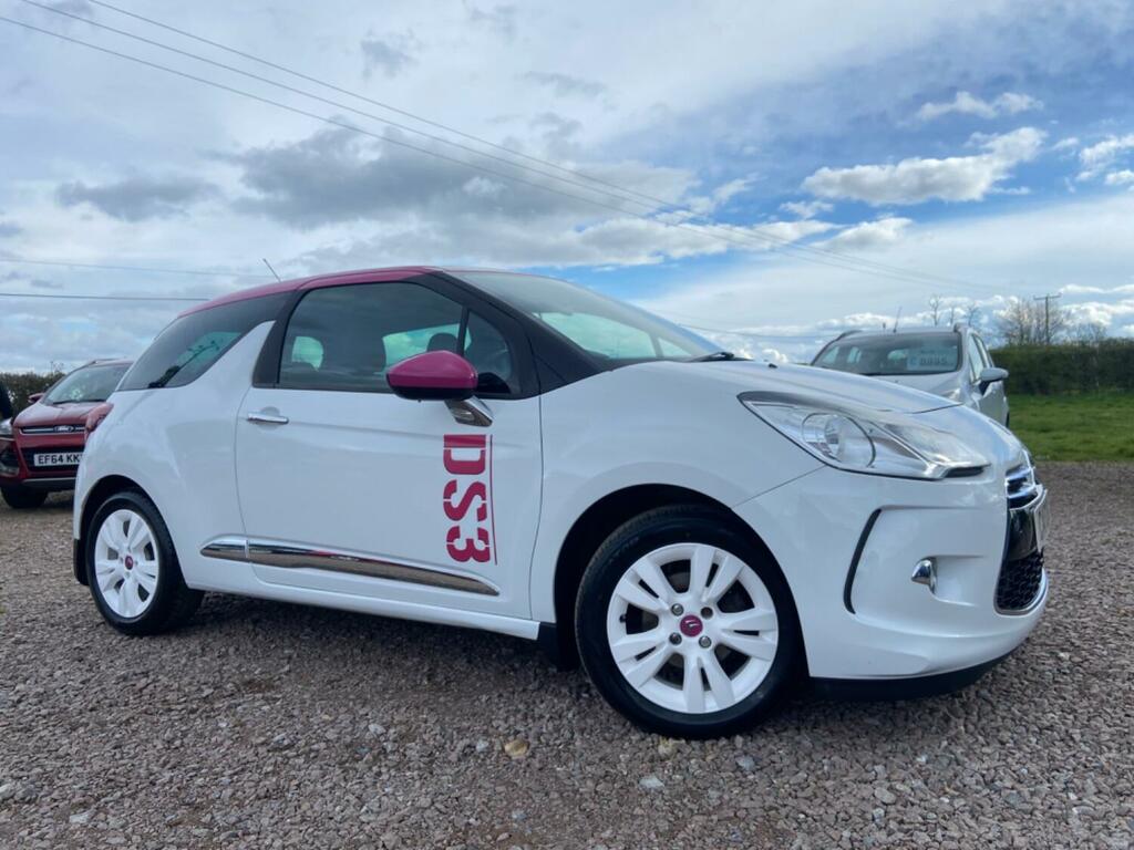 Citroen DS3 Hatchback 1.6 E-hdi Airdream Dstyle Pink 201414 White #1