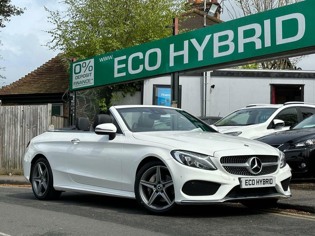 Compare Mercedes-Benz C Class 2.0 C200 Amg Line Cabriolet G-tronic Euro 6 Ss  White