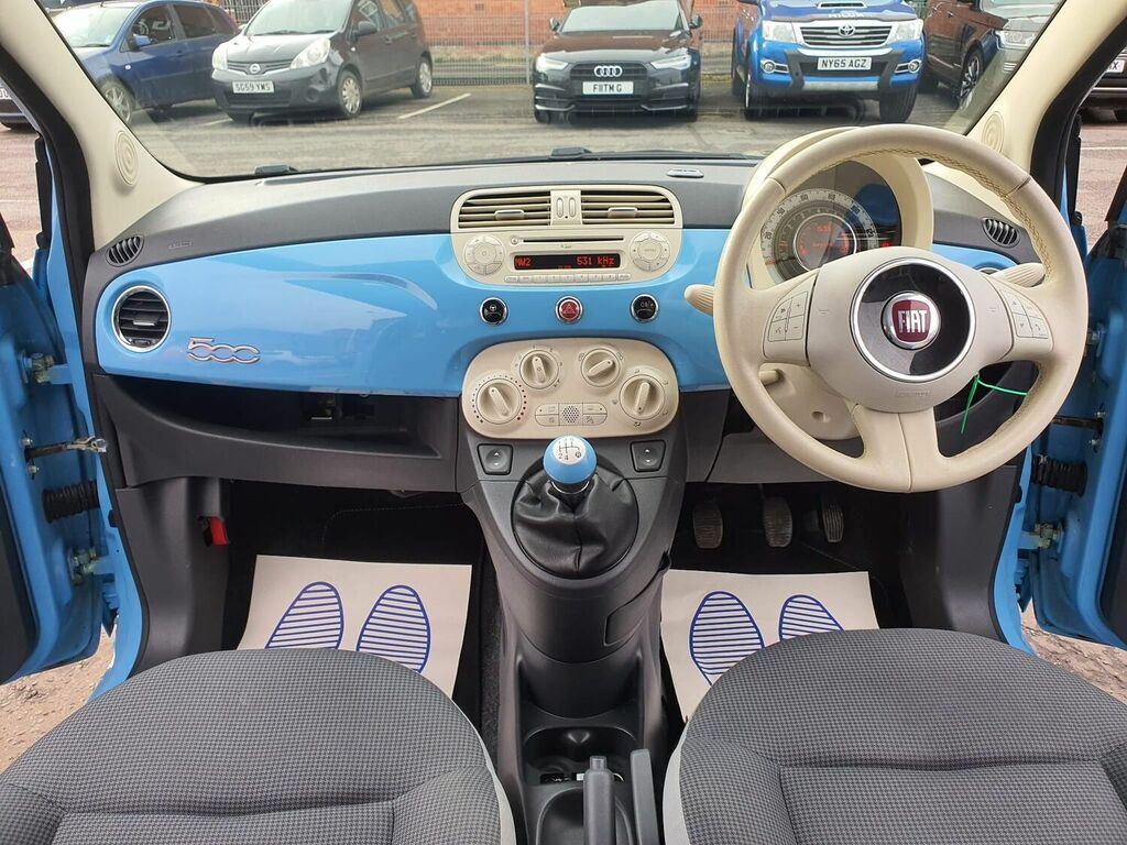 Compare Fiat 500 Hatchback 1.2 Colour Therapy Euro 6 Ss 201 MV15KYF Blue