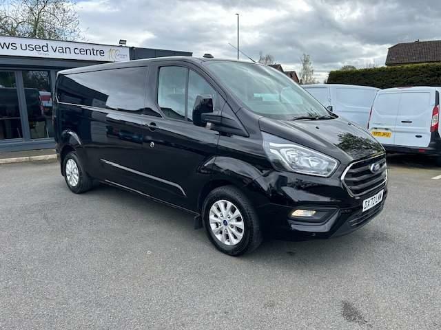 Compare Ford Transit Custom 2.0 300 Ecoblue Limited L2 H1 Euro 6 DX72LNW Black