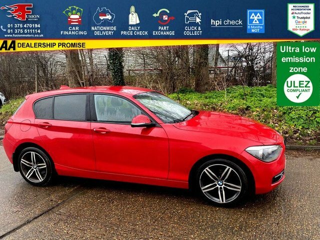Compare BMW 1 Series 116I Sport SW63CUG Red