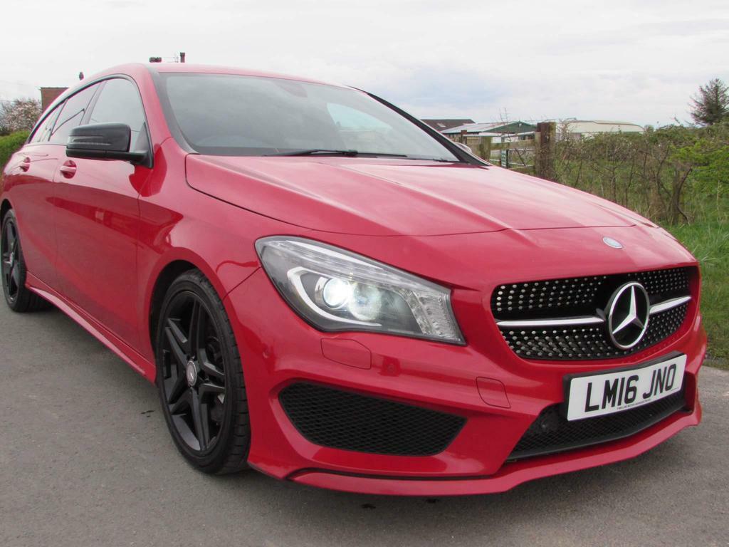 Compare Mercedes-Benz CLA Class 2.1 Cla220d Amg Sport Shooting Brake 7G-dct Euro 6 LM16JNO Red