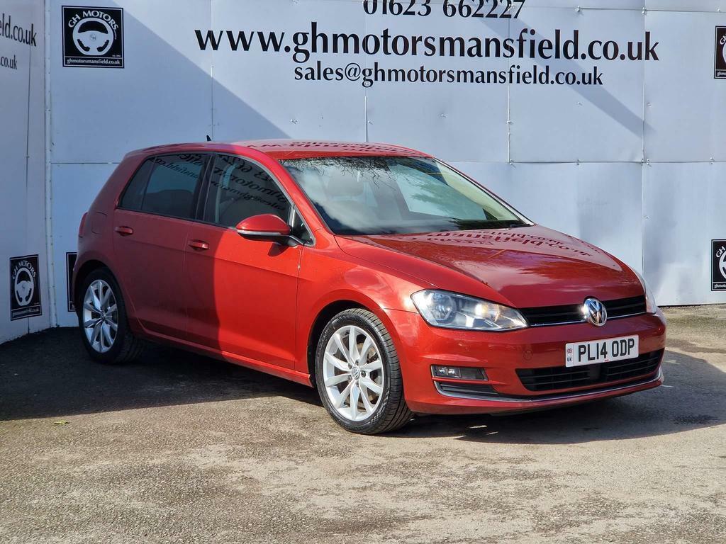 Compare Volkswagen Golf 1.4 Tsi Bluemotion Tech Act Gt Dsg Euro 6 Ss PL14ODP Red