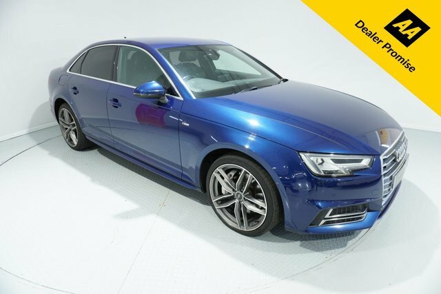 Compare Audi A4 3.0 Tdi Quattro S Line 268 Bhp SP66KPA Blue