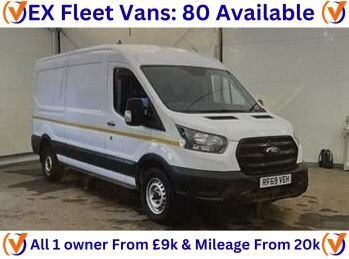 Compare Ford Transit Custom L3h2 2.0 350 Leader Pv Ecoblue 129 Bhp Only 37 RF69VEH White