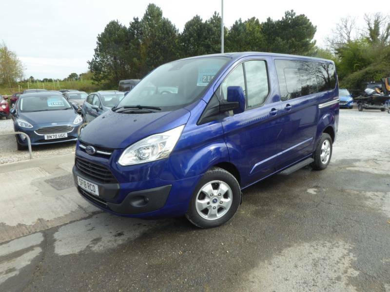 Compare Ford Tourneo Custom 2.0 Tdci Low Roof 5 Seater Titanium Independence 1 SF18RCO Blue