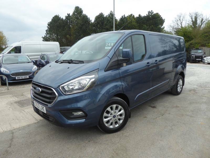 Ford Transit Custom 2.0 Ecoblue 300 L2 H1 Low Roof Limited Van 130 Ps Blue #1